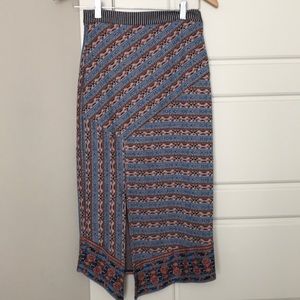 Anthropologie Midi Pencil Skirt